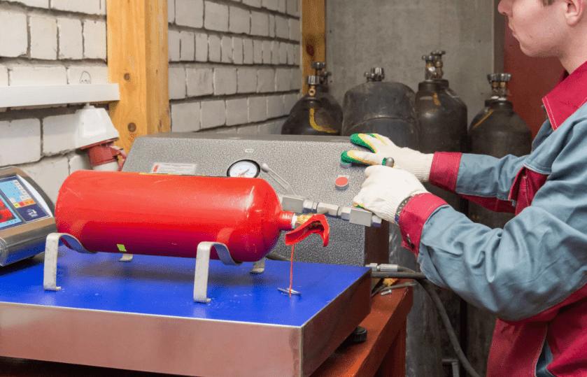 Перезарядка огнетушителей